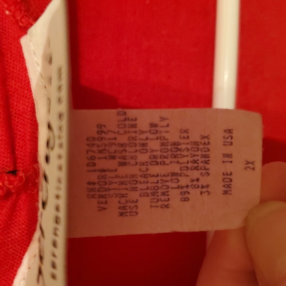 Serengeti 2X Cardigan Top With Built In Shirt Red Zebra Print Bling - Picture 7 of 12